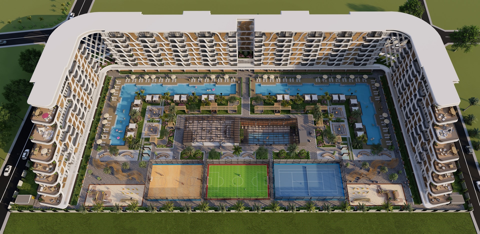 Image of Stylish elite apartments for sale in Altintas district for residence permit and citizenship